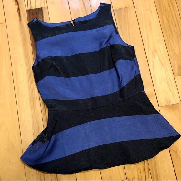 BANANA REPUBLIC PEPLUM FLARE SLEEVELESS TOP 0 NWT - Picture 4 of 16